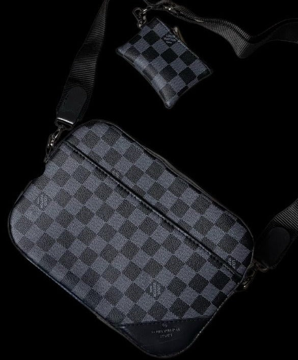 Bandolera Louis Vuitton negra dos piezas – phamadripshop