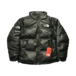 The-North Face - Leather Black Jacket