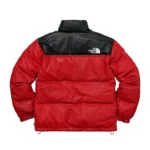 the-North Face -Paper Print Jacket Leather Red Jacket - Imagen 2