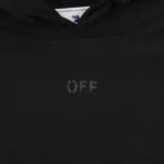 off-White Hoodie Full Black - Imagen 3