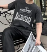 Balenciaga x Gucci T-Shirt Black Worn - Imagen 5