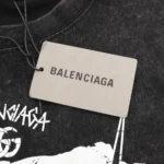 Balenciaga x Gucci T-Shirt Black Worn - Imagen 4