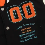 Off White Varsity Jacket Orange - Imagen 3