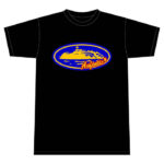 Camiseta Corteiz Aufentic Negro/Azul