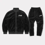 Chándal Corteiz VVS Velour Negro