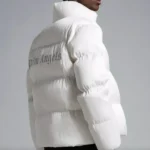 Moncler- x Palm Angels White Maya Jacket - Imagen 4