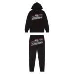 TS London Shooters Hooded Tracksuit - Red Outline