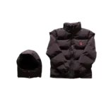 TS Infrared Black Hooded Puffer Jacket - Imagen 2