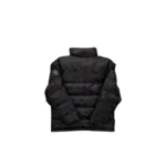 TS Jacquard Puffer Jacket - Black