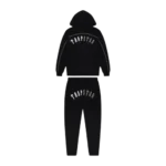 TS Arch Chenille Hooded Tracksuit - Black Monochrome