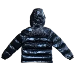 TS Shiny Black Irongate Hooded Puffer Jacket - Imagen 2