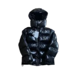 TS Shiny Black Irongate Hooded Puffer Jacket
