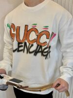 Gucci x Balenciaga Sweatshirt Graffiti - Imagen 5