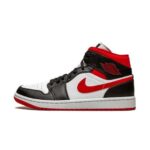 Air Jordan 1- Mid Black Fire Red