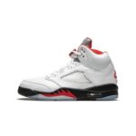 Air Jordan 5- Fire Red Silver