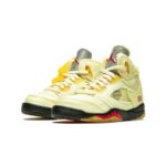 Air Jordan 5- OFF-WHITE Sail - Imagen 2