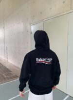 Balenciaga Back Logo Hoddie - Imagen 4
