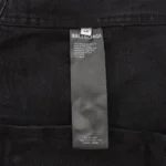 Balenciaga Black Denim Jacket - Imagen 4