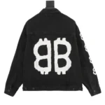 Balenciaga Black Denim Jacket - Imagen 2