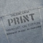 Balenciaga Denim Jacket Print - Imagen 4