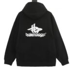Balenciaga Movement Logo Hoodie - Imagen 2