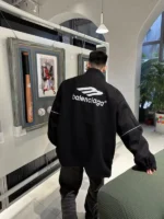 Balenciaga Ovarsize Jacket Black - Imagen 6