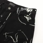 Balenciaga Painted Broken Black Jeans - Imagen 3