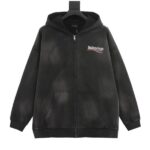 Balenciaga Zipper Black Jersey