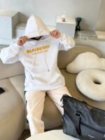 Burberry Embroidered Logo Hoodie - Imagen 9