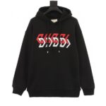 Gucci Hoodie Mirror Logo Black