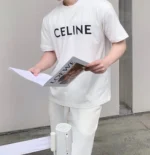 Celine – Basic Logo T-Shirt - Imagen 8