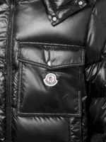 Moncler- Black Nylon Down Jacket - Imagen 3