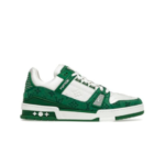 Louis Vuitton Trainer - Green Monogram Denim White
