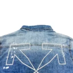 Off White Denim Jacket Blue - Imagen 4