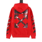 Off-White Hoodie Caravaggio Arrows Red