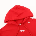 Off-White Hoodie Caravaggio Arrows Red - Imagen 3