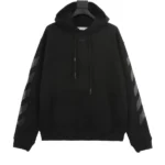 off-White Hoodie Full Black - Imagen 2