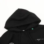 Off-White Hoodie 'Impressionism Pink' Black - Imagen 3