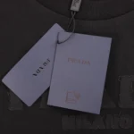 Prada – Minimal Logo Black T-Shirt - Imagen 5
