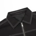 Prada-Seams Black Denim Jacket - Imagen 3