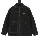 Prada-Seams Black Denim Jacket