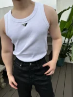 Prada – White Strapless T-Shirt - Imagen 7
