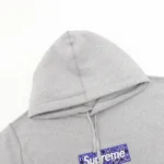 Supreme Box Logo Blue Bandana Hoodie - Imagen 3
