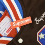 supreme-Tiger Brown Varsity Jacket - Imagen 4