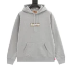 Supreme x Burberry Grey Box Logo Hoodie