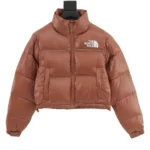 the-North Face Nuptse Short Brown