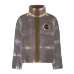 Moncler- x Palm Angels White Maya Jacket - Imagen 3
