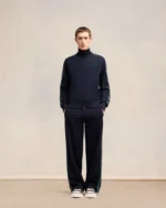 NAVY BLUE Zipped Sweatshirt