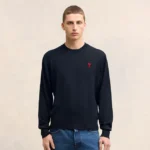 Ami de Coeur Embroidery Crew Neck Sweater