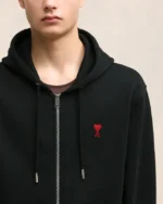 Red Ami de Coeur Zipped Hoodie - Imagen 4